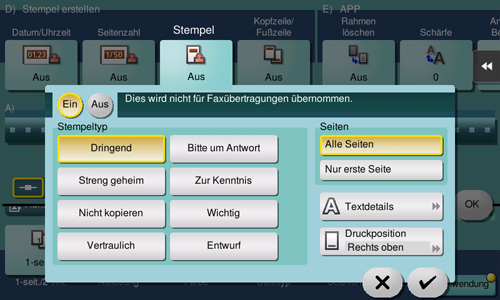 Beschreibung Der Funktionen Bedienerprogrammtasten