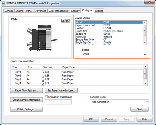 Configuring The Default Settings Of The Printer Driver