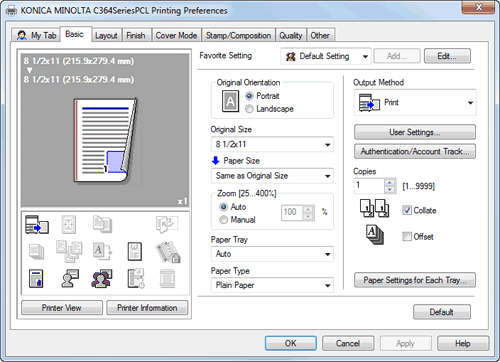 konica minolta printer drivers