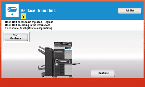 Displaying Help on the Touch Panel