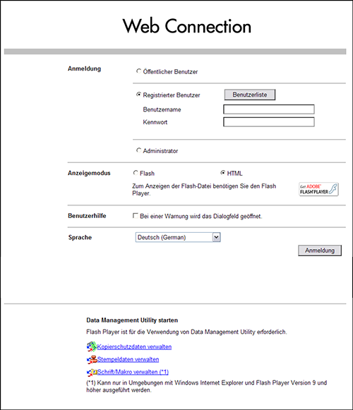 Web Management Tool